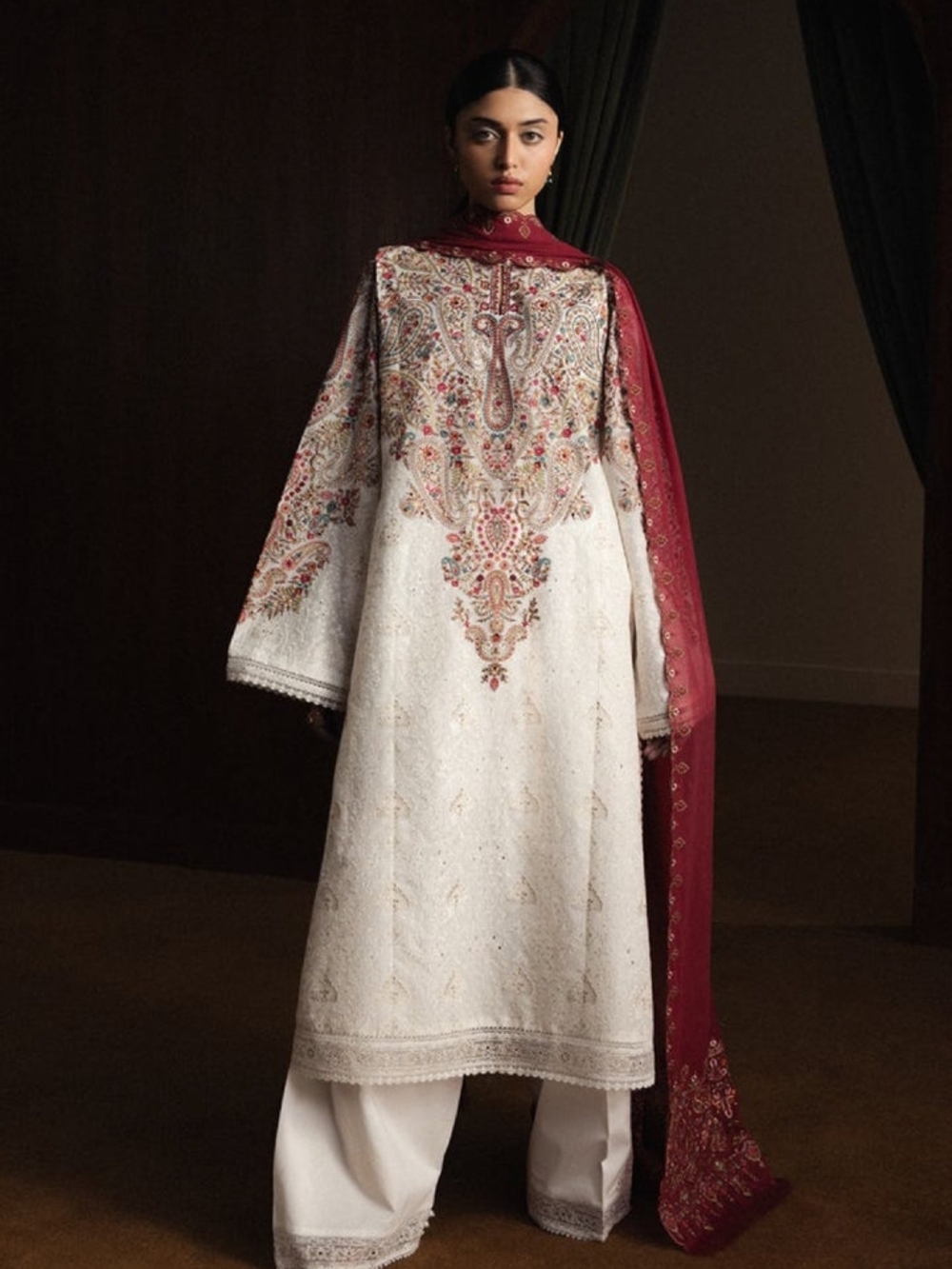 Zara Shahjahan Pakistani Designer Suit